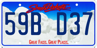 SD license plate 59BD37
