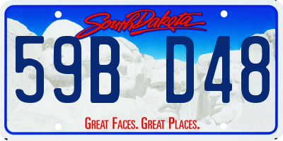 SD license plate 59BD48