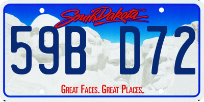 SD license plate 59BD72