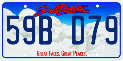 SD license plate 59BD79