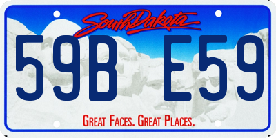 SD license plate 59BE59