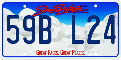 SD license plate 59BL24