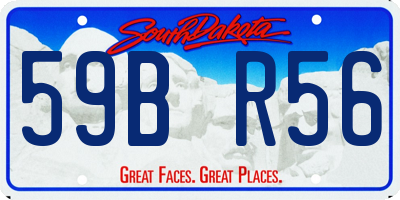 SD license plate 59BR56