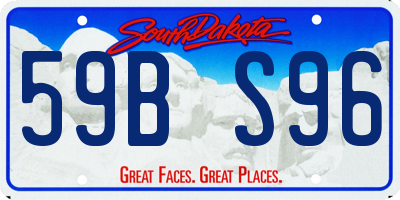 SD license plate 59BS96