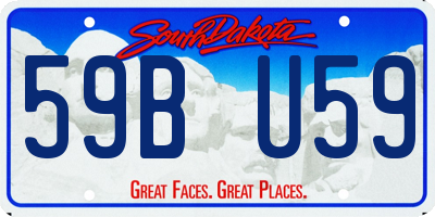 SD license plate 59BU59