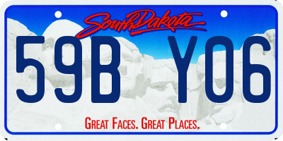 SD license plate 59BY06