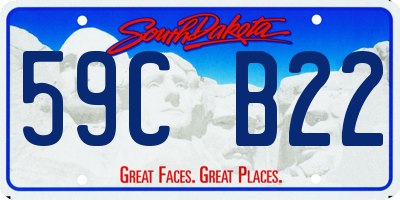 SD license plate 59CB22