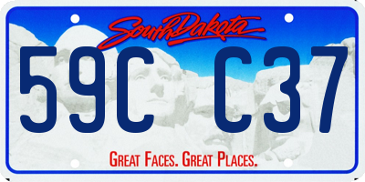 SD license plate 59CC37