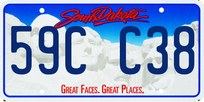 SD license plate 59CC38