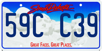 SD license plate 59CC39