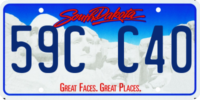 SD license plate 59CC40