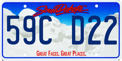SD license plate 59CD22