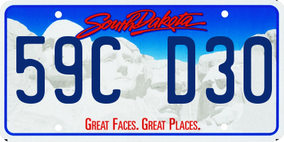 SD license plate 59CD30