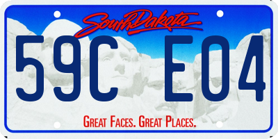 SD license plate 59CE04