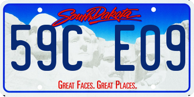 SD license plate 59CE09