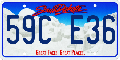 SD license plate 59CE36