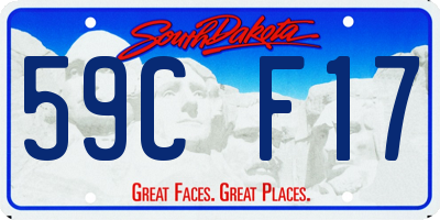 SD license plate 59CF17