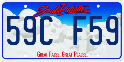 SD license plate 59CF59