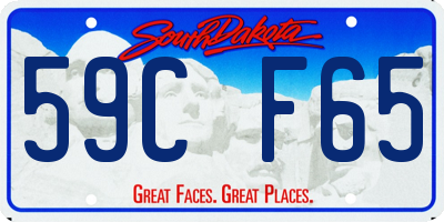 SD license plate 59CF65