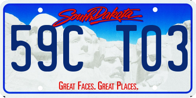 SD license plate 59CT03
