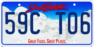 SD license plate 59CT06