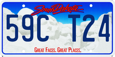 SD license plate 59CT24