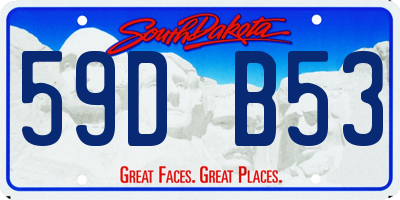 SD license plate 59DB53
