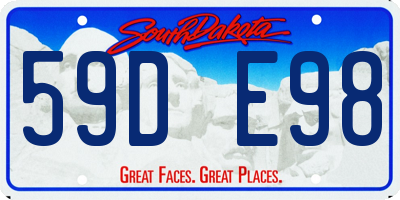SD license plate 59DE98