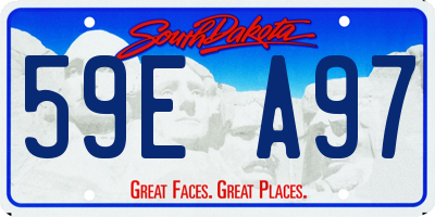 SD license plate 59EA97