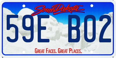 SD license plate 59EB02