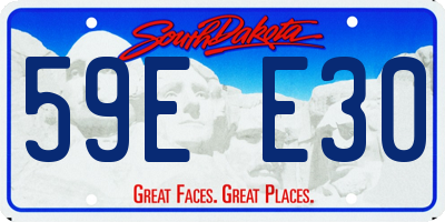 SD license plate 59EE30
