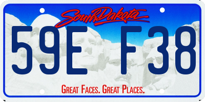 SD license plate 59EF38