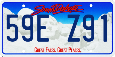 SD license plate 59EZ91