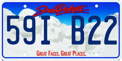 SD license plate 59IB22