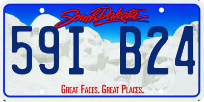 SD license plate 59IB24