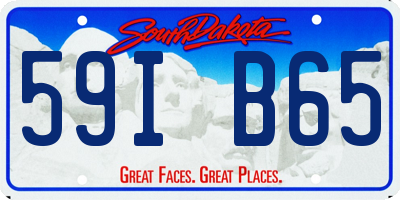 SD license plate 59IB65