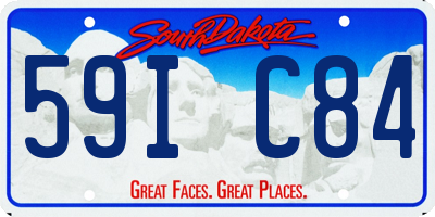 SD license plate 59IC84