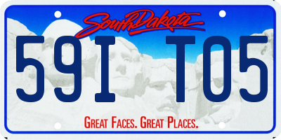 SD license plate 59IT05