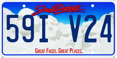 SD license plate 59IV24