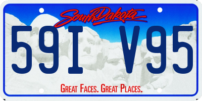 SD license plate 59IV95