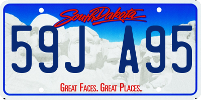 SD license plate 59JA95