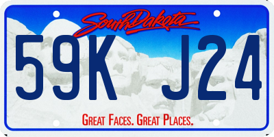 SD license plate 59KJ24