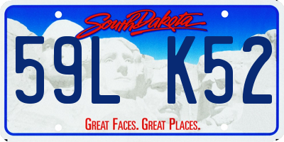 SD license plate 59LK52