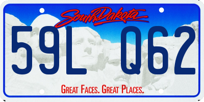 SD license plate 59LQ62