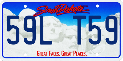 SD license plate 59LT59