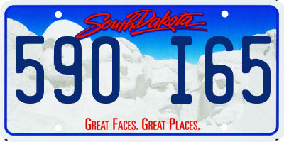 SD license plate 59OI65