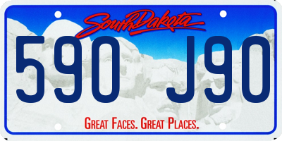 SD license plate 59OJ90