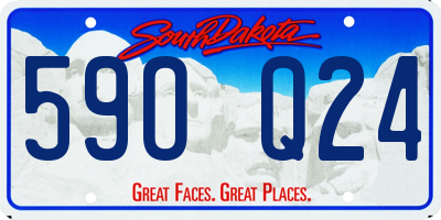 SD license plate 59OQ24