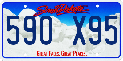 SD license plate 59OX95