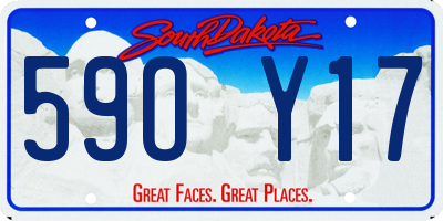 SD license plate 59OY17